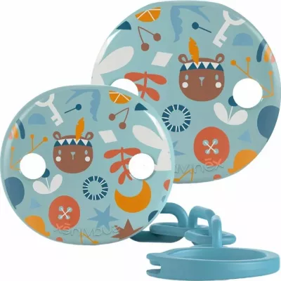 Kapëse biberoni Forofis Forest, BPA-free, blu