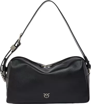 Çantë dore për femra Pinko Bauletto Trittico Sheep Big GR 106761 A3CX, e zezë-argjendtë