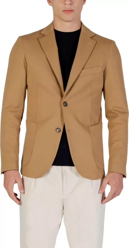 Blazer për meshkuj YOS BLS013, bezhë e errët [Madhësia: XL]
