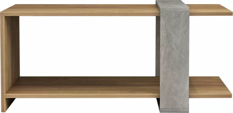 Tavolinë kafeje WILMA, teksturë guri gri, FH8950.13, 80Χ50Χ35H cm