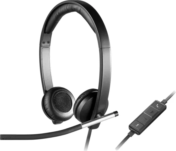Kufje Logitech H650e, Stereo, USB-A, me mikrofon me anulim zhurme, të zeza