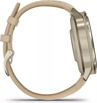 Smartwatch Garmin Venu® 4, Lunar Gold/Bone & Light Sand Band, 41 mm
