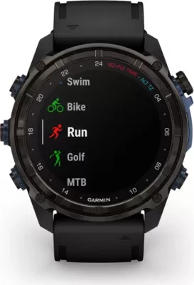 Smartwatch Garmin Descent™ Mk3i  Carbon Grey DLC Titanium / Silicone Black Strap, 51 mm