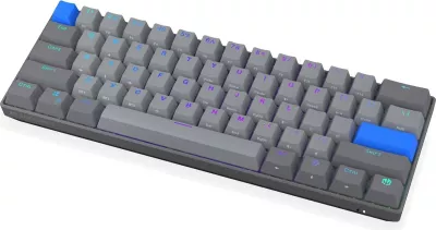 Tastierë mekanike Endorfy Thock V2 Compact Wireless, 60%, RGB, gri