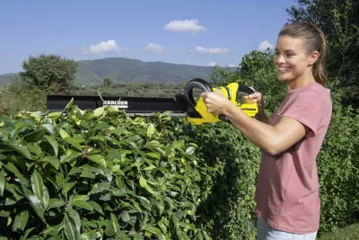 Gërshërë elektrike pa kabllo KARCHER HGE 18-50 Battery Set, 18V, 2.5Ah, e verdhë/zezë