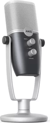 Mikrofon AKG Ara, USB kondensator profesional, blu-argjendtë