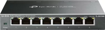 Switch TP-Link TL-SG108E 8 porta Gigabit desktop kasë metalike