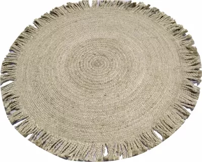 Qilim Amara, jute, bezhë, 120x120cm
