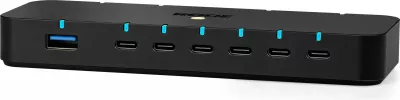 Hub USB RØDE Hub 10Gbps, 7x USB-C (1x PD 100W), 1x USB-A 3.2, lexues SD/microSD, zi, set me kabllo e adaptorë rryme