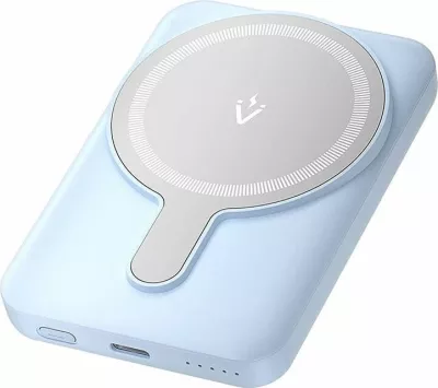 Powerbank Vention FHSL0 5000mAh 20W, me karikim wireless magnetik, USB-C, blu