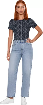 Maicë për femra Calvin Klein Jeans LV047G811G, e kaltër [Madhësia: XS]