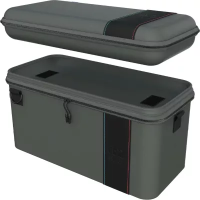 Çantë udhëtimi 2-në-1 Turtle Beach PlayTrek për Nintendo Switch 2, e zezë