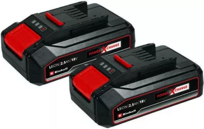 Bateri Einhell Power X-Change 2.5Ah 18V set 2 copë zi/kuqe