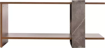 Tavolinë kafeje WILMA, teksturë guri gri, FH8950.13, 80Χ50Χ35H cm