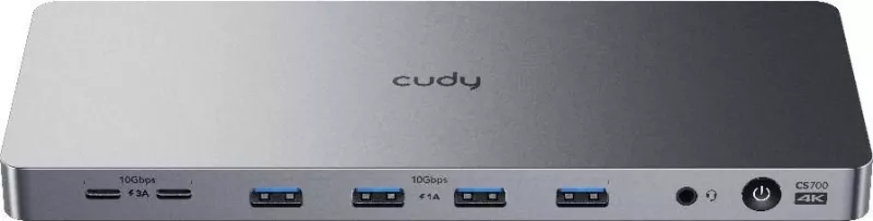 Docking station Cudy CS700, USB 3.2 Gen 2, Gri