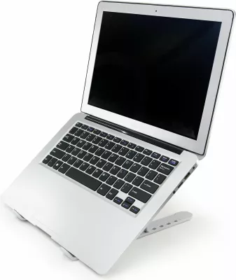 Mbajtëse portabile laptopi Dicota, 7 pozicione, alumini/silikon, e zezë/argjendtë