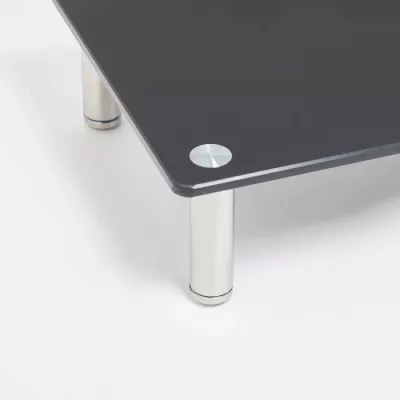Mbajtëse monitori VONHAUS 3000294 XL 100 cm, xham i temperuar, deri 30 kg, për 2 monitorë, e zezë