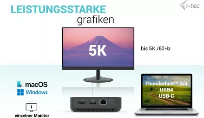 Docking station I-Tec USB-C HDMI Dual DP, 100W, 3x 4K, 10Gbps, i zi