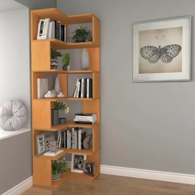 Raft librash Skye Decor, ngjyrë teak, CPT4806-192
