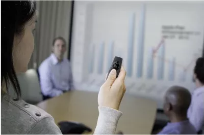 Prezenter wireless Kensington Presenter Expert, laser i kuq, kontroll kursor, RF, USB, 45 m, i zi