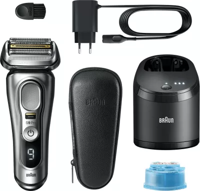 Makinë rroje Braun Series 9 9467cc, 4 koka, Li-Ion, 60 min, e zezë/gri
