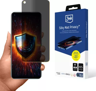 Mbrojtës ekrani 3mk Silky Matt Privacy për Realme 9 Pro, mat, privatësi
