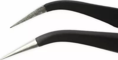 Set pincetash precize iFixit Precision Tweezer Set PRO EU145060-3, 3 copë, antistatike ESD, me kuti, e zezë