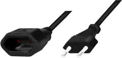 Kabllo zgjatëse LogiLink, Euro CEE 7/16, 1.0m, e zezë