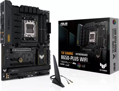 Pllakë amë ASUS TUF GAMING B650-PLUS WIFI, Socket AM5, DDR5, WiFi, ATX, e zezë