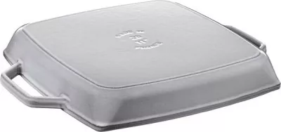 Tigan grill Staub 28cm, katror, gize, grafit-gri