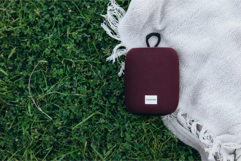 Altoparlant portativ Canyon BSP-8, 10W, Bluetooth, USB Type-C, burgundy