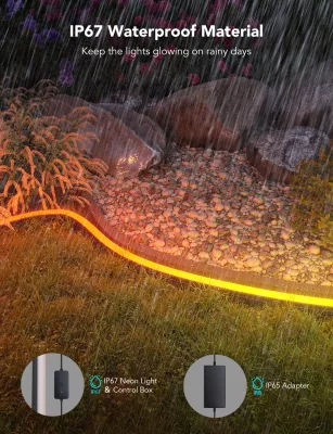 Shirit ndriçues neon i jashtëm Govee H61A8, 10m, RGBIC, IP67, prizë EU