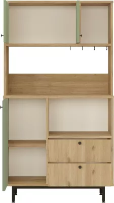 Dollap multifunksional, ngjyrë lis dhe e gjelbër, Skye Decor, RE3-SY