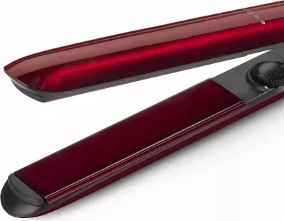 Drejtues flokësh, BaByliss, ST212PE, 24 mm, pllaka qeramike me jonizim, 210°C, e kuqe