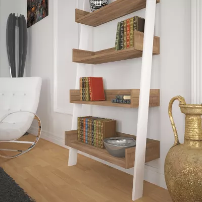 Raft librash Hanah Home, ngjyrë lisi e errët