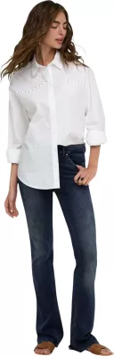 Xhinse për femra Only ONLBLUSH Mid Flared REA409, denim i errët [Madhësia: XS]