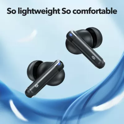 Kufje TaoTronics TT-BH1120 TWS Bluetooth 5.3, 10 mm, IPX5, 30 orë me kuti karikimi, e zezë/kuqe