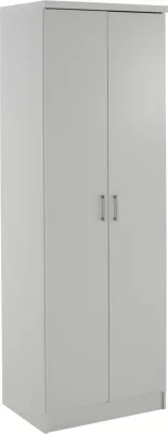 Dollap BAILEY FH337.05 2-dyer 3 rafte melamine, ngjyrë e bardhë, 60x43x181 cm