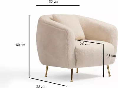 Karrige Wing Atelier del Sofa, ngjyrë bezhë, Istiridye
