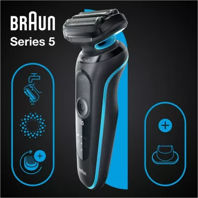 Makinë rroje Braun Series 5 51-M1200s, e zezë, blu