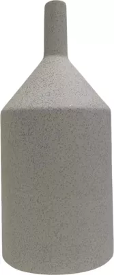 Dekor tavoline prej qeramike, GALAD FH4608.01, ngjyrë e bardhë e zbehtë me kristalizim, Φ13,5x30,5Hcm