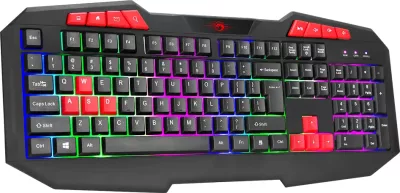 Tastierë Marvo K602 membrane full size RGB me kabllo me mbështetëse dore e zezë