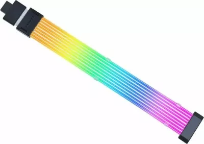 Kabllo RGB për kartelë grafike Lian Li Strimer 12V-2x6, 340 mm, wireless 2.4 GHz, e bardhë