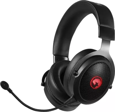 Kufje gaming Marvo HG9088W, wireless 2.4G/Bluetooth/3.5mm, RGB, stereo, të zeza