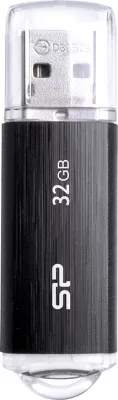 USB-stick Silicon Power U02 32GB, USB2.0, plastik, zi