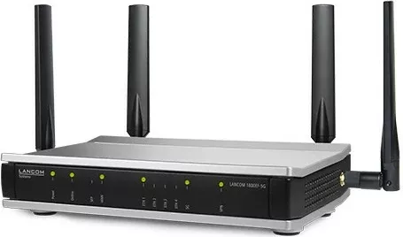 Router LANCOM 1800EF-5G, 5G, i zi, i argjendtë