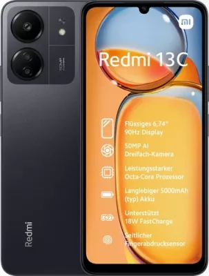 Celular Xiaomi Redmi 13C, 6.74", 4+128GB, DS, rozë