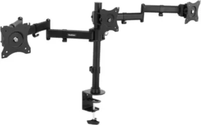 Mbajtëse tavoline për 3 monitorë VONHAUS 3000474 deri 27\", VESA 75x75/100x100, e zezë