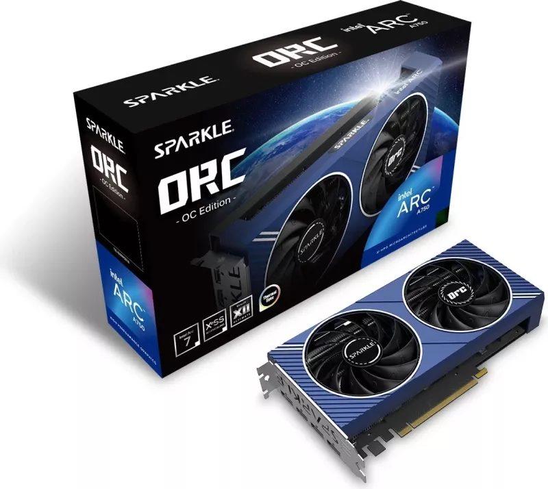 Kartelë grafike Sparkle Intel Arc A750 ORC OC Edition, Blu