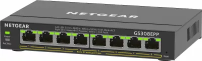 Switch NETGEAR 8-Port Gigabit Ethernet PoE+ GS308EPP, Managed, i zi